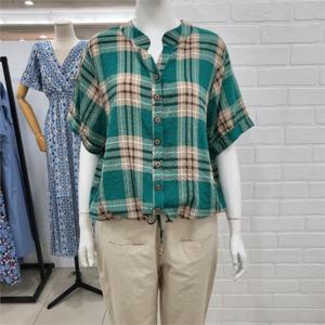 [해리앤]해리앤 DP01 헨리넥 체크 스트링 셔츠 HOSP2808 (876391