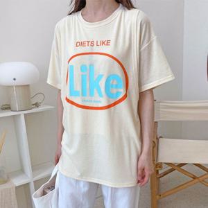 [보리맘]라잇 수유티 수유 롱 티셔츠 여름 수유복 ID641