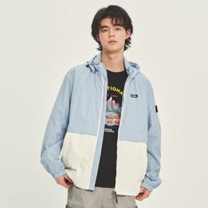 내셔널지오그래픽 N231UJP970 배색 후디 바람막이 점퍼 BLUE