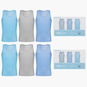 BYC 남자 메리야스 런닝구 민소매 나시 순면 런닝 6매