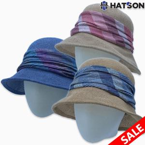 햇츠온 C32-302 피에르가르뎅 린넨 밀짚 버킷햇