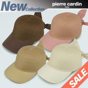 [햇츠온]pierre cardin 여름 여성 밀짚 캡 야구 모자 C3-2101 AA