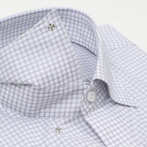 [레노마 일반핏] RZRSG0-042GY 구김적고 신축성좋은 트윌 윈도우 면스판 체크셔츠 [스넵카라 계절용]