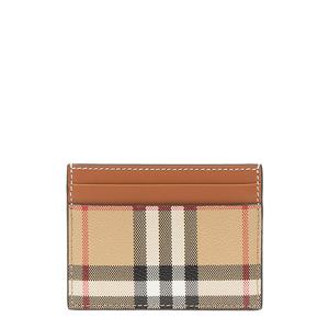 [로로모다] 버버리 체크 레더 여성 카드지갑 / 8070418