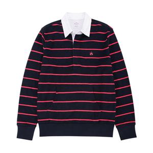 [브룩스브라더스] BB_테리 럭비 셔츠 (네이비/핑크) (BBNTMM1381QEM)