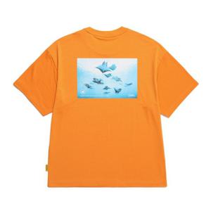 내셔널지오그래픽 N242UTS630 드라이실 그래픽 반팔티 ORANGE