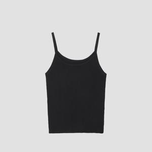 [UNIT]스트링 슬리브리스 니트 탑 [UFJKSN244N-BLACK]