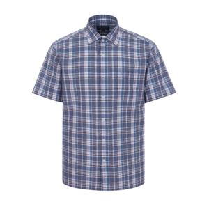 린넨믹스 체크 일반핏 반소매CDC2C11007N0