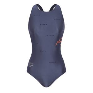 [아레나]A4BL1LO01GRY 여성 샤이니 원피스 크로스백 실내 수영복