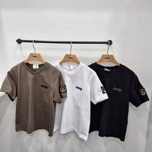 [지프키즈]와펜 브이넥 반팔티 KP2TSU401_JK