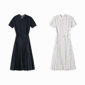 [공식][타미힐피거] (T22E6TDR002WT1) 플래그 플리츠 폴로 드레