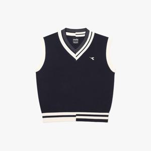 [디아도라] 코지 니트 베스트 우먼 NAVY