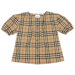 버버리키즈  SHERYL CHK 8072346 A7028 키즈 반팔 블라우스 (성