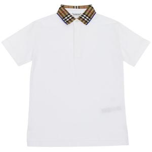버버리키즈  JOHANE CHECK 8073160 A1464 키즈 카라 반팔티셔츠