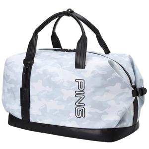 [핑골프][골프공증정]남성 카모 로고 패턴 버클 보스턴백 111D3BB202_WH