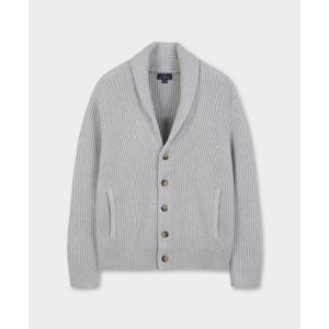 [브룩스브라더스] 코튼 립 숄가디건 (그레이) (BBWCMF8677WEF)