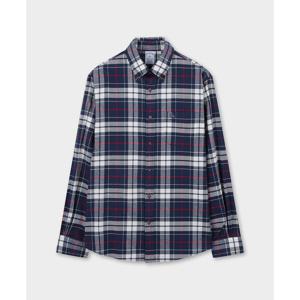 [브룩스브라더스] 플란넬 타탄 체크 셔츠 (네이비) (BBTHMF3578QEF)
