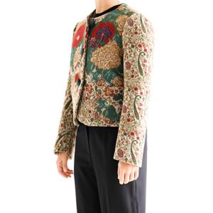 [비꼴리끄(여성)]울 자카드 카라리스 자켓 B244WJ1010