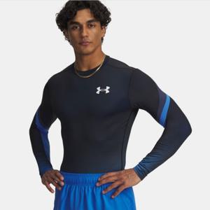 [언더아머(백)]남성 기능성 컴프레션 티셔츠 HeatGear 레쉬가드 헬스 이너 긴팔 6007631-402