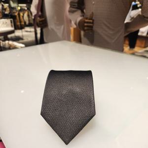 듀퐁셔츠 TE4FM61ET901TBK 24FW 슬림7.5 검정 상타이 겸 블랙 듀퐁넥타이(와펜증정)