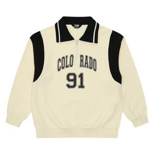 [에꼴리에]에꼴리에 더센트럴 요꼬 카라 반집업 맨투맨티/커브드 조거 셋업 바지 셋트 24D1703/1704