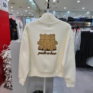 에어워크주니어 sh06 변형쭈리 기모 하이넥 크롭 맨투맨 M248G1282C