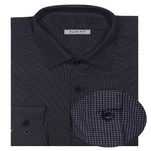 베이직 잔체크 슬림 셔츠