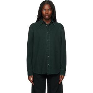 25 FW 032c 여성 그린 고야 데님 셔츠 242843F109000