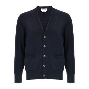 톰브라운 4-bar 브이넥 가디건 MKC581AY3043 415