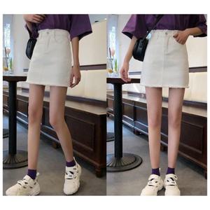 여성청치마 1P 여자 데님 하이웨스트 A라인 스커트
