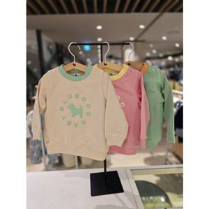 [블루독베이비] 25 SS(크림) 블루독 코지 스웨트 셔츠   3종택일 등원 티셔츠 조카 (4511933400) ch 25년SS