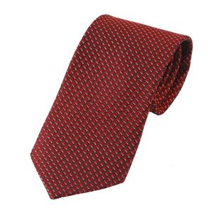 [에스티듀퐁(셔츠)]넥타이선물/레드 패턴이 선명한 기하학 타이 TE5SM61KA012TRD