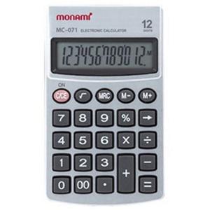 모나미 계산기 MC-071 12단 사무용품 회계용