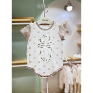 압소바HM (아기슈트)베어 반소 바디슈트(25년여름신상품) (A2310681)