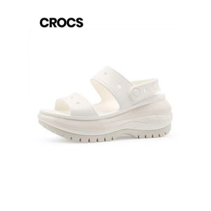 [크록스]크록스 여성 클래식 메가 크러쉬 샌들 화이트 (207989-1