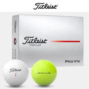 타이틀리스트 2025 Pro V1X 화이트 옐로우 골프볼 골프공 12구 4피스
