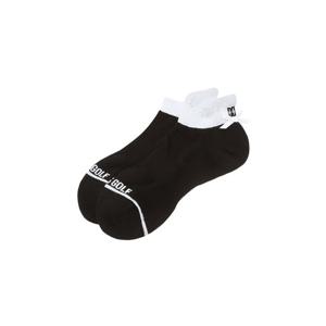 닥스 골프 여성 25SS PREMIUM 여성 블랙 컬러배색 뒷리본 포인트 발목 파일양말 DNSS5E201BK