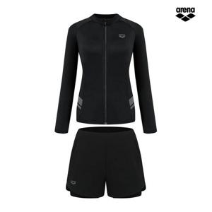 아레나 에센스 레귤러핏 래쉬가드 3PCS 세트 A5BL1PS06 BLK