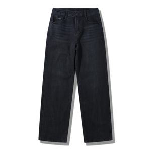 [지프]공용) 블랙 와이드 데님팬츠 블랙 청바지 JQ1DPU503