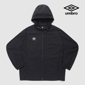 [엄브로] [30%OFF] 액티브 베이직 후드형 바람막이 자켓 UQ123SJK31 BLK