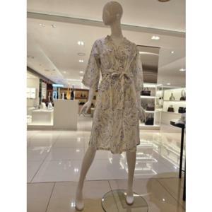 [바바라] 마블 면 프린트 로브가운 AGW4595R (크림)