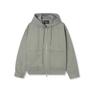 [애드호크]남성 오버핏 후드 디테쳐블 플랩포켓 점퍼 HB1UJ01_CA