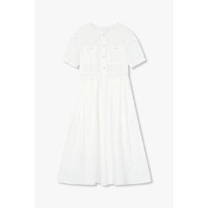 [지컷]퍼프 슬리브 패치 포켓 롱 원피스 (7255237109)