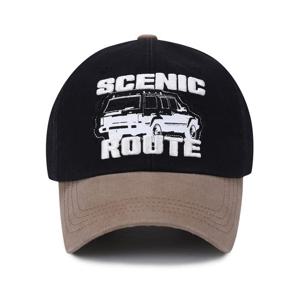 [지프]JQ2GCU111 블랙 빈티지 자동차 프린팅 볼캡 야구모자_SC