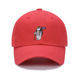 [지프]JQ2GCU161 레드 등산곰 자수 볼캡_SC