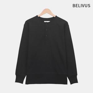 [빌리버스]빌리버스 남자 헨리넥 긴팔 코튼 티셔츠 BOP166