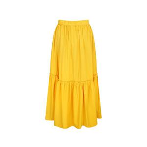 [제이제이 지고트]백 밴딩 코튼 롱 티어드 스커트GN6A0SKR5