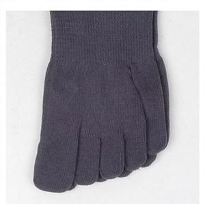 남자 단목 뒷꿈치있는 발가락 양말 기본 삭스 진회색