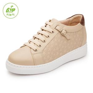 LANOXH4625WK86 금강제화 랜드로바 여성 별 엠보 키높이 밴드 쿠션 스니커즈(6cm)