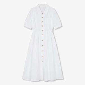 [지컷]린넨 블렌드 롱 셔츠 원피스 7255237101